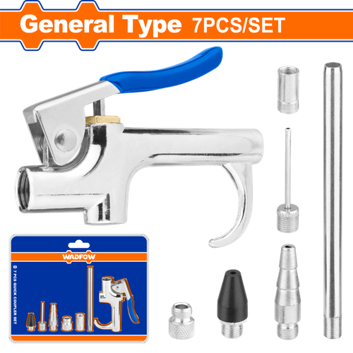 Набор для продувочного пистолета 1/4" 7 шт (30/60) WADFOW WQP9410