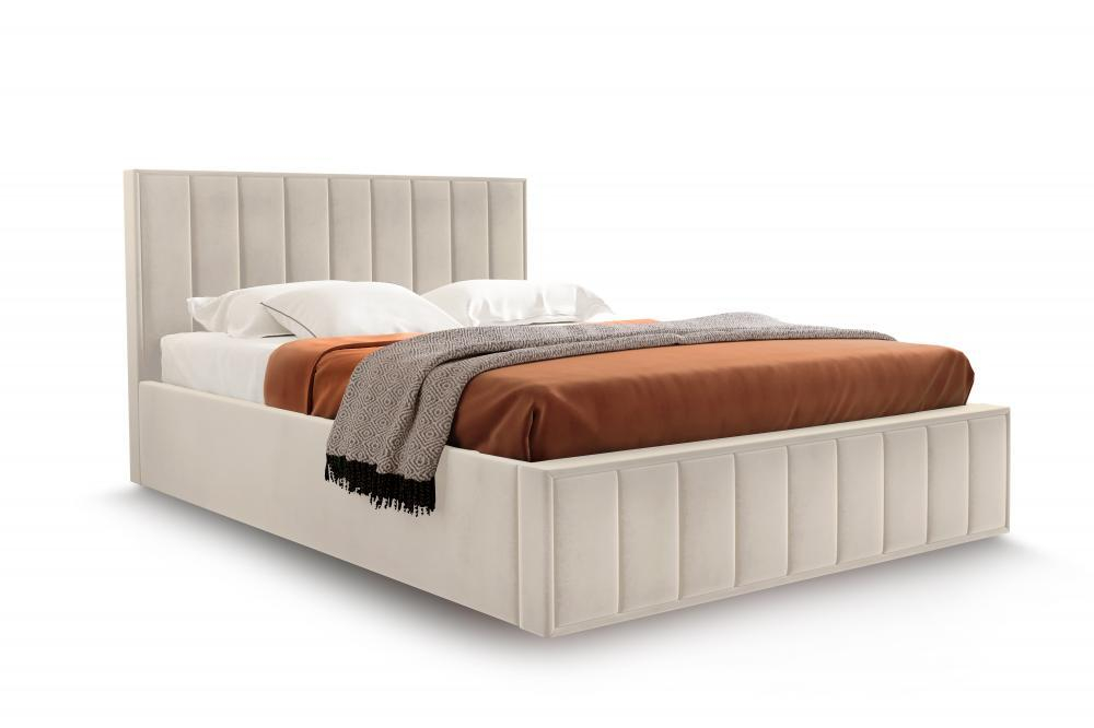 Вена (МебельГрад) Кровать двухместная 1400мм/1600мм/1800мм с основанием, подъемным механизмом и ящиком