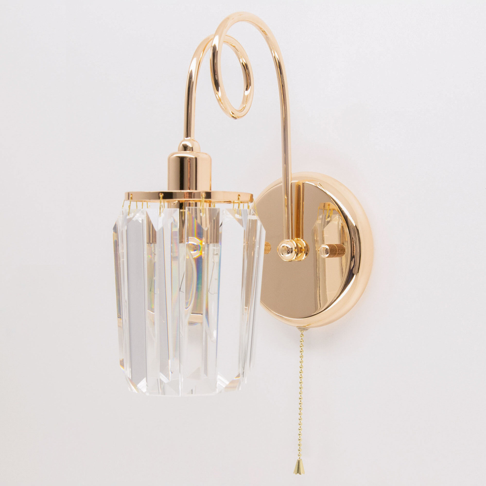 Citilux Синди CL330312 Бра хрустальное с выключателем Золото