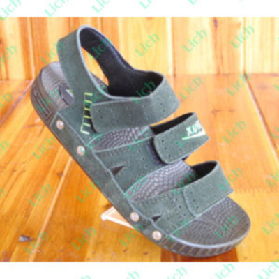 Сандалии детские однотонные на липучках с анатомической подошвой