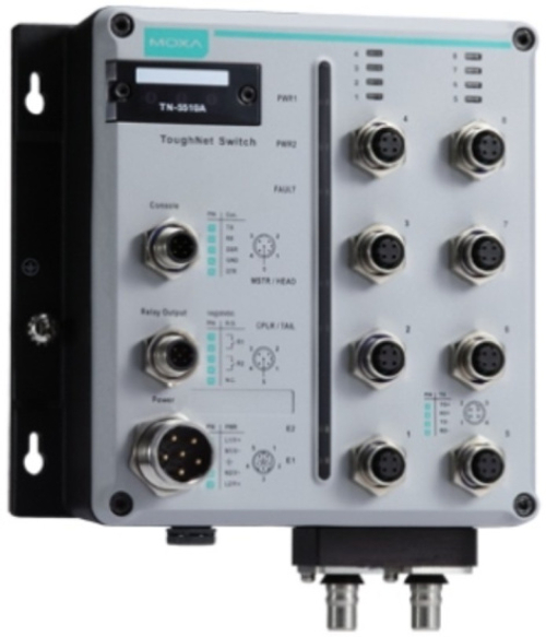 Коммутатор управляемый MOXA TN-5510A-2GLSX-ODC-WV-T
