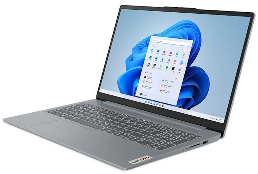 Ноутбук  Lenovo IdeaPad Slim 3 15AMN8 15.6 ", Ryzen 3, 8 Гб RAM, 512 Гб SSD, Radeon 610M, Серый