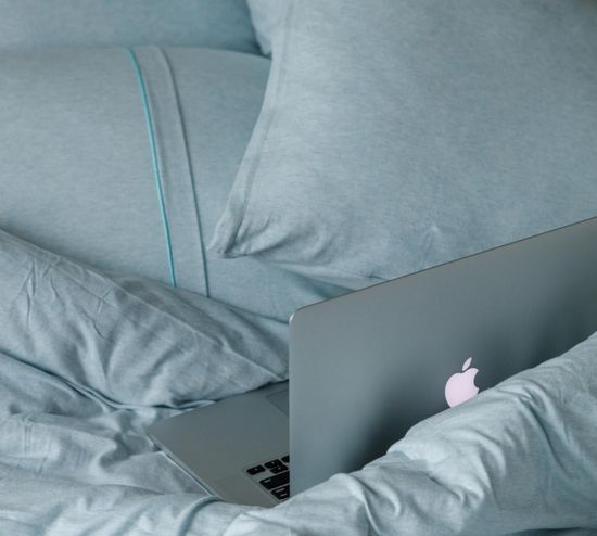 Двуспальный комплект постельного белья Васильковый трикотаж