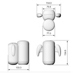 Автоматический мастурбатор с функцией пенетрации Amovibe Black Knight Multiple Thrusting Patterns Masturbator