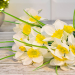 Цветы искусственные "Нарцисс" букет 39см, LZQ-20