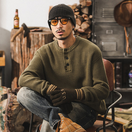 Свитер вязанный мужской Американский