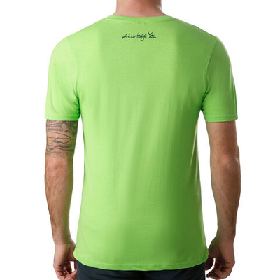 Мужское теннисное поло Tennis-Point Basic Cotton T-Shirt Men - Light Green, Black