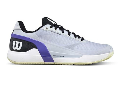 Мужские теннисные кроссовки Wilson Rush Pro 5 Clay - grey dawn/black/tender yellow