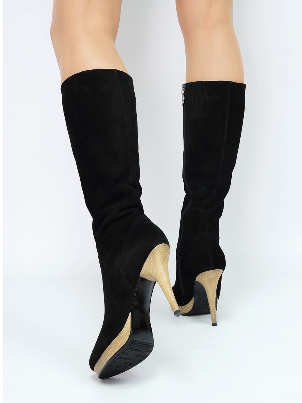 Сапоги женские зимние натуральная замша