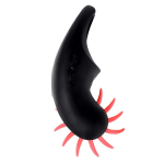 Чёрно-красное эрекционное виброкольцо 2,6см Erotist Toy Rechargeable Ring Mill