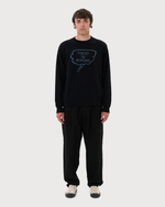 UNDERCOVER СВИТШОТ ЧЕРНЫЙ TOKIO IS BORING