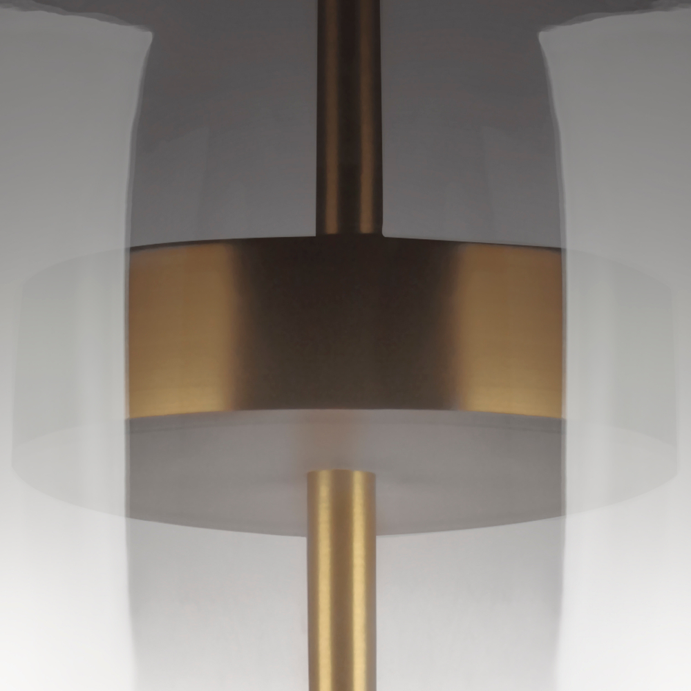 804618 Бра CUPOLA LED 9W 450LM ЗОЛОТО/ДЫМЧАТЫЙ 3000K