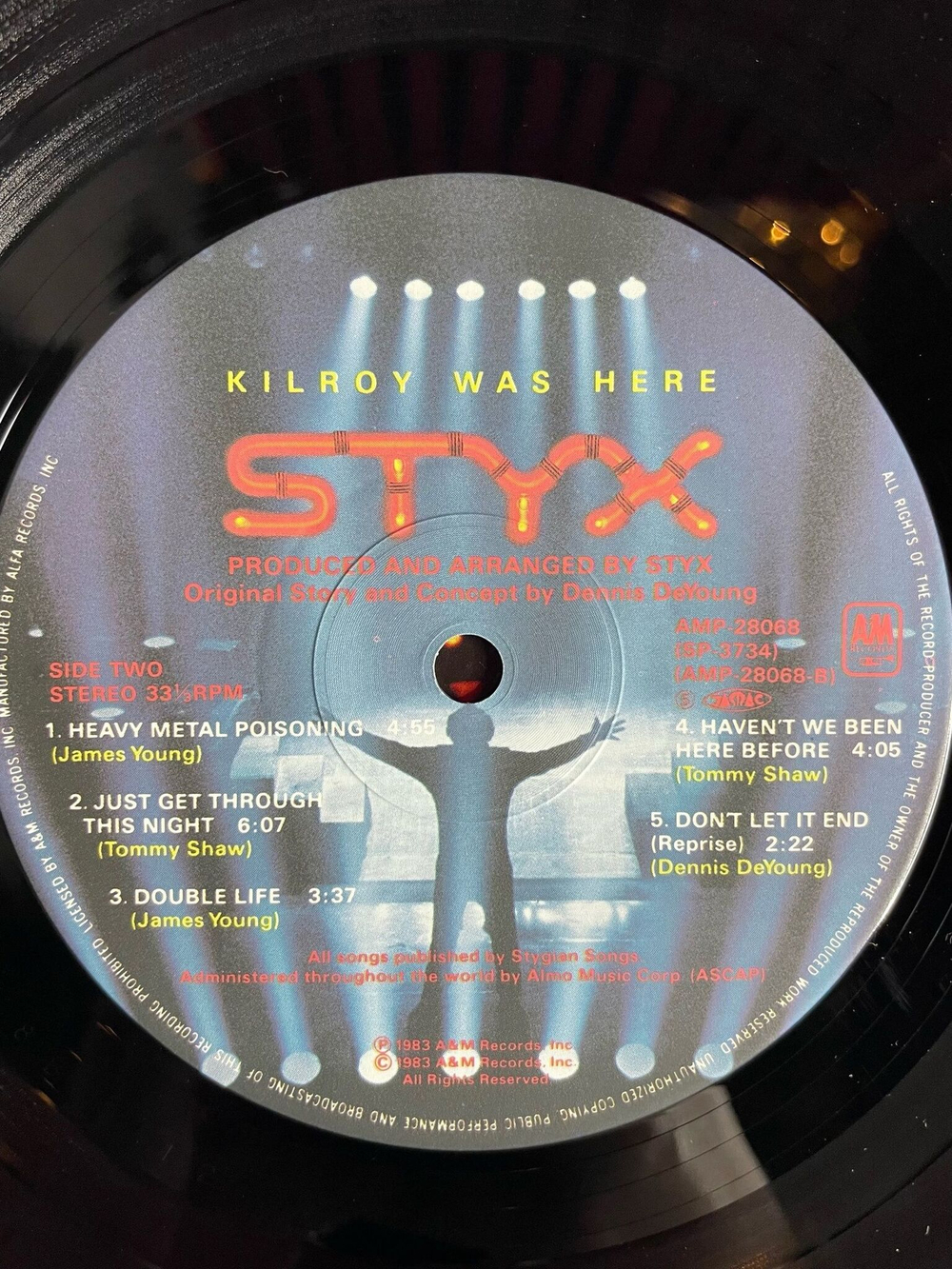 Винтажная виниловая пластинка LP Styx Kilroy Was Here (Japan 1983) (Obi)