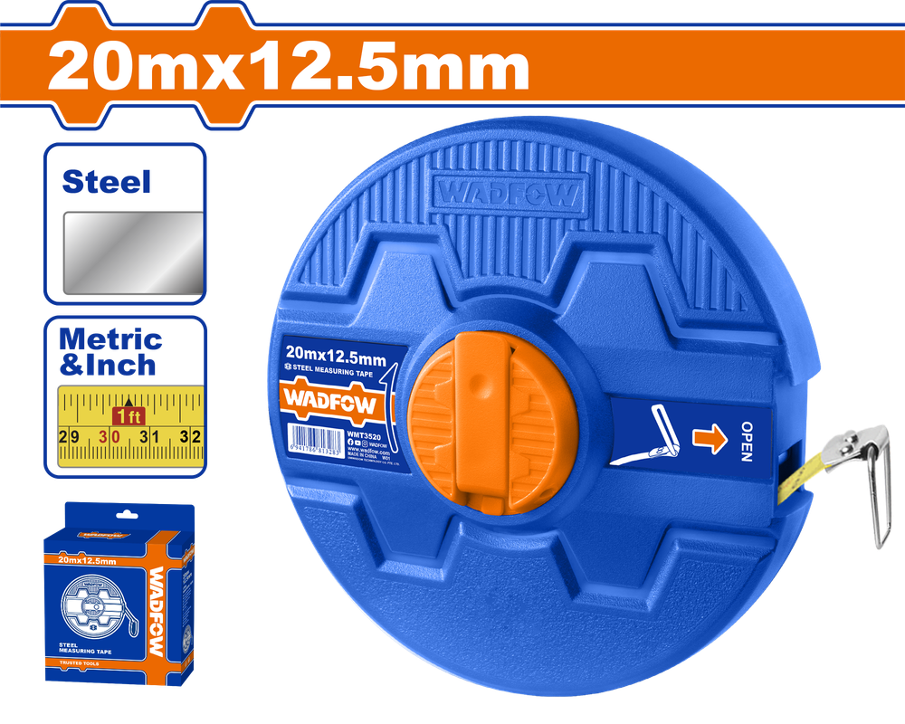 Мерная стальная лента WADFOW WMT3520 20х12,5 мм