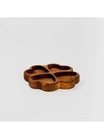 Деревянная менажница "Клевер" из кедра