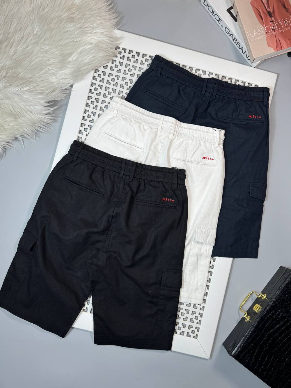 Льняные шорты Kiton