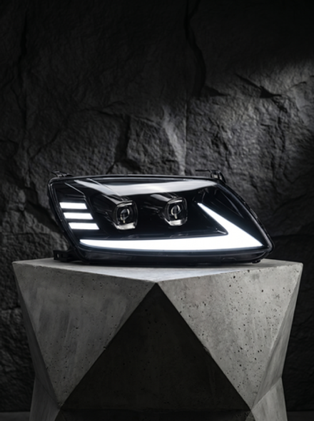 Фары Bi-Led в стиле Lexus на Lada Granta