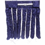 Мягкие атласные бигуди на ленте «KUDRI», цвет Синяя лазурь, 53-63 на 30см