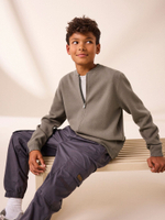 Толстовка на молнии для мальчика Next K84-008, Бежевый