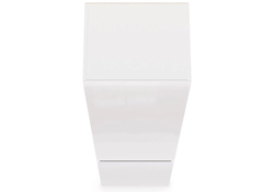 Шкаф Сейдиль белый премиум / черный / белый глянец