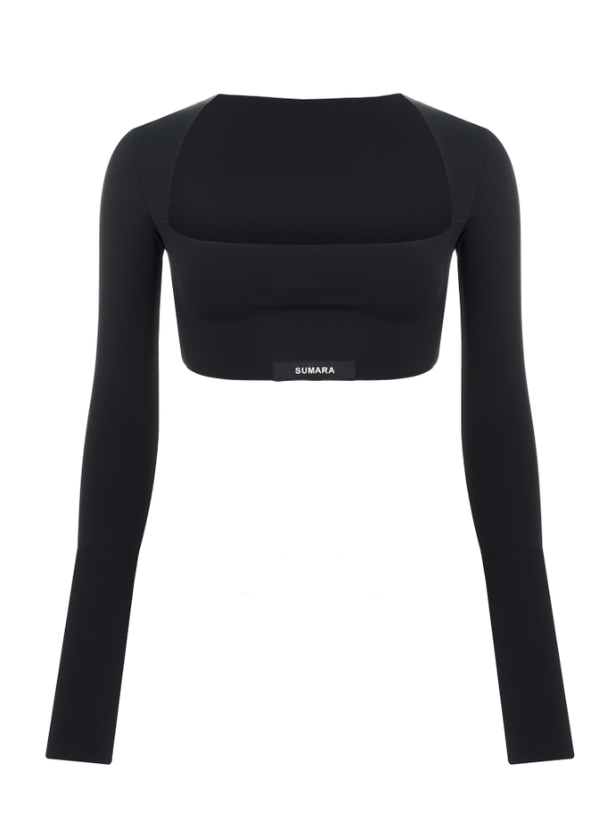 Топ укороченный из бифлекса matte