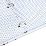 Тетрадь на кольцах БОЛЬШАЯ А4, 215х305 мм, 100 л., твердый картон, клетка, BRAUBERG, "Цветы", 405412