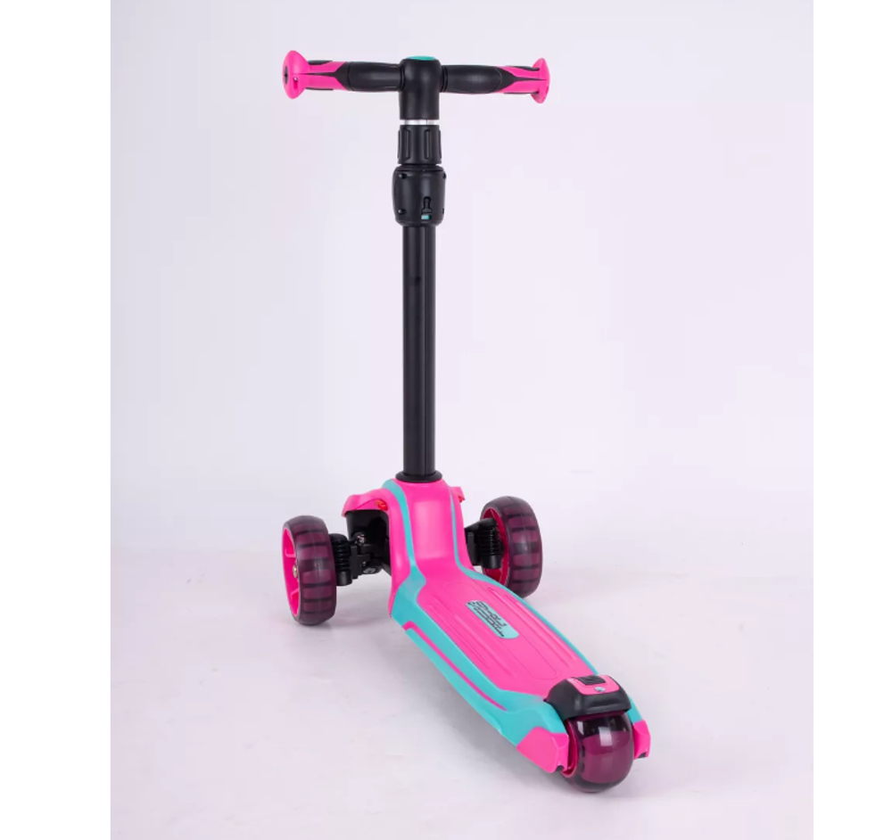 Самокат Tech Team Surf girl celadon-pink 1/4 бирюзовый-розовый