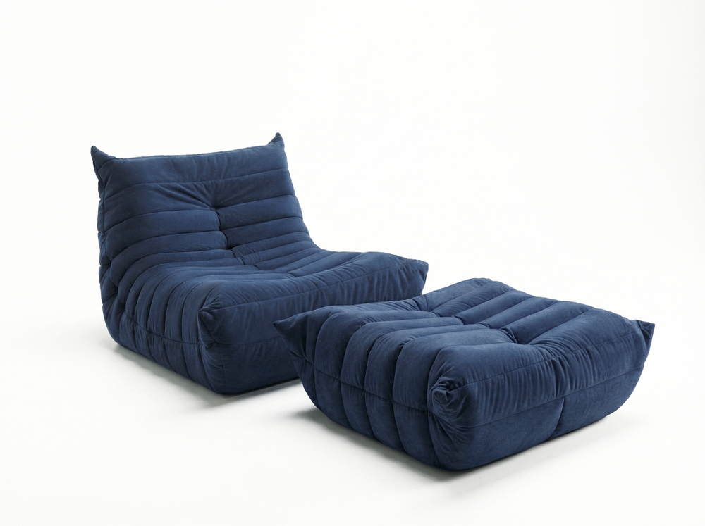 Диван Маршмеллоу Синий 1 секция