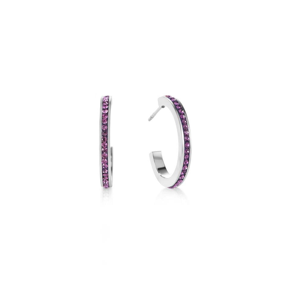 Серьги Coeur de Lion Amethyst-Silber 0139/21-0843 цвет серебряный, розовый