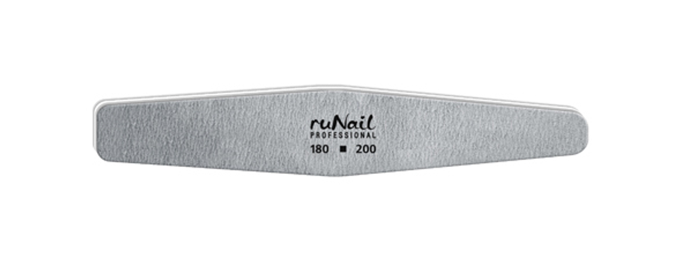 Профессиональная пилка для искусственных ногтей ( ромб, 180/200) Ru Nail
