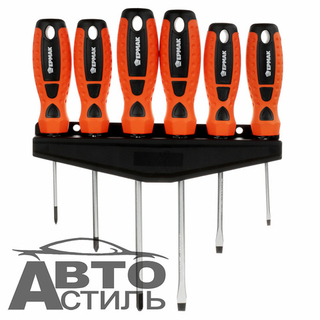 Набор отверток   6пр (3крест+3плоская) блистер Ермак 651237