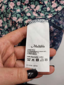 Футболка Multiblu цветочная 42 размер