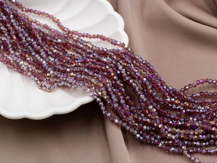 Нить бусин для украшений 3мм (ювелирное стекло)