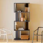 Стеллаж деревянный напольный Дален 60х30х142 см для игрушек и для книг, антрацит