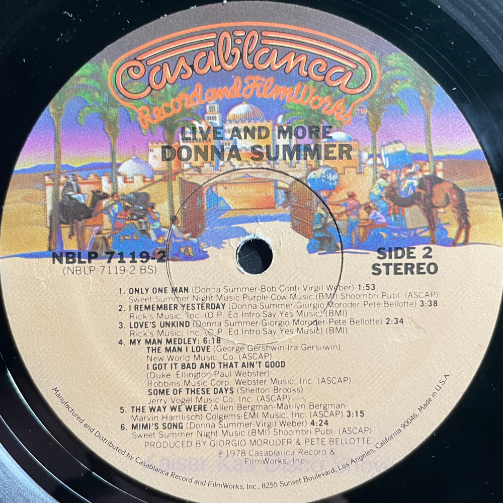 Виниловая пластинка Donna Summer ‎– Live And More 2LP