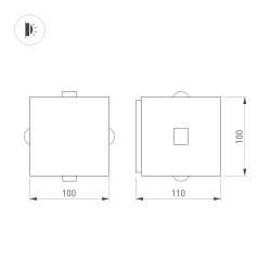 Светильник LGD-VERSATI-4x3W Warm3000 (Черный, 4x3 deg, 230V) (Arlight, IP65 Металл, 3 года) 063928