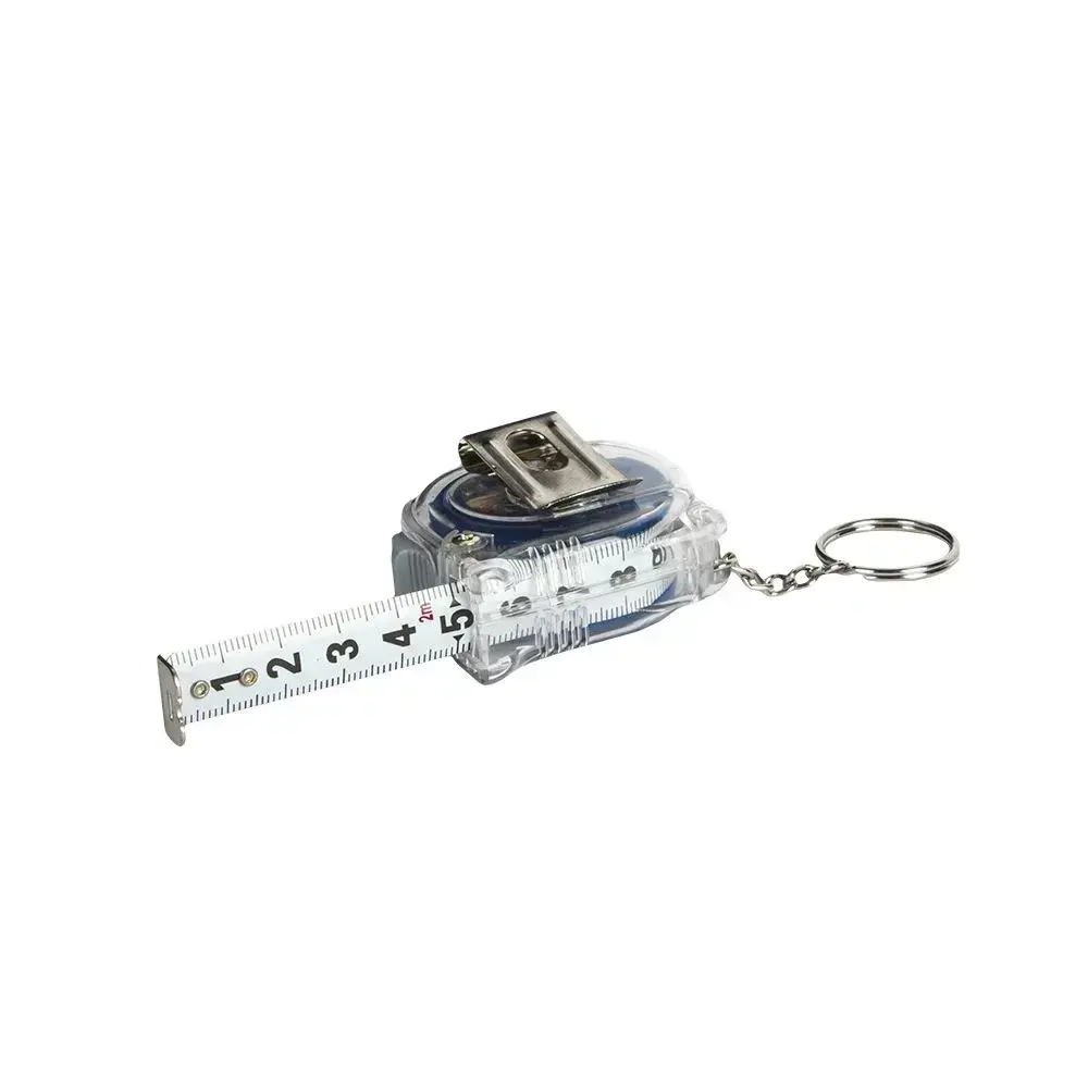 Рулетка КОБАЛЬТ - брелок Высота. 2м x 13 мм. прозрачный корпус.
