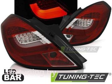 Задние фонари для Opel Corsa D 3D (06-14) LED Red Crystal