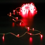 Гирлянда для дома 24м 280 ламп LED прозрач.пров.,8 реж, IP-20, Красный (возможность соединения)