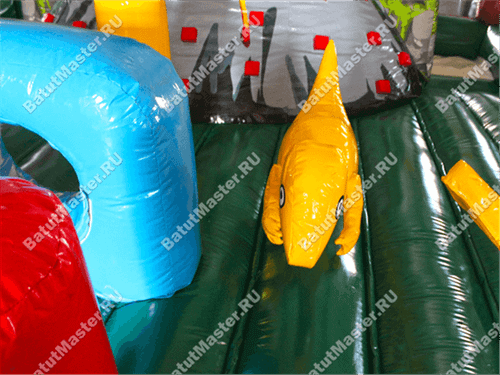 Надувной батут "Ущелье динозавра"