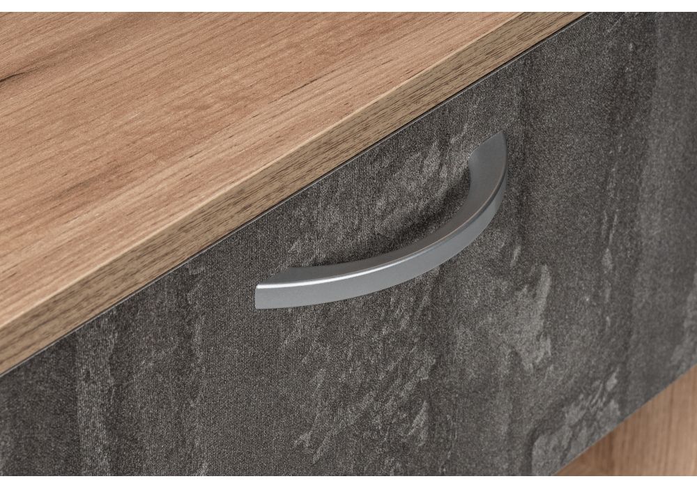 Готовая прихожая Иннэс-3 дуб крафт золотой / камень темный