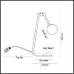 6500/1T LN Настольная лампа G9 5Вт 220В IP20 MODERNI