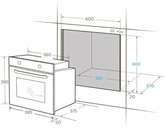 Встраиваемый духовой шкаф Midea MO67003GB