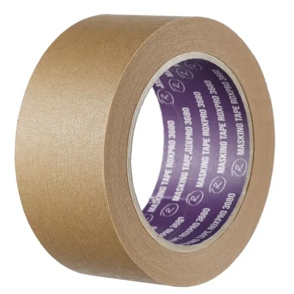 Скотч малярный, Малярная лента для авто ROXPRO 3680, коричневая, 48мм х 40м 1 шт.