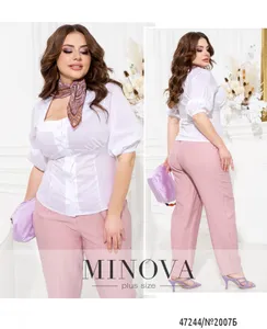 Блуза 2007Б-белый Minova