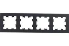 Рамка Systeme Electric ATLASDESIGN 4-постовая карбон 36223