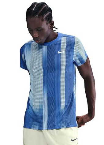 Мужская теннисная футболка Nike Court Victory - comet blue/white