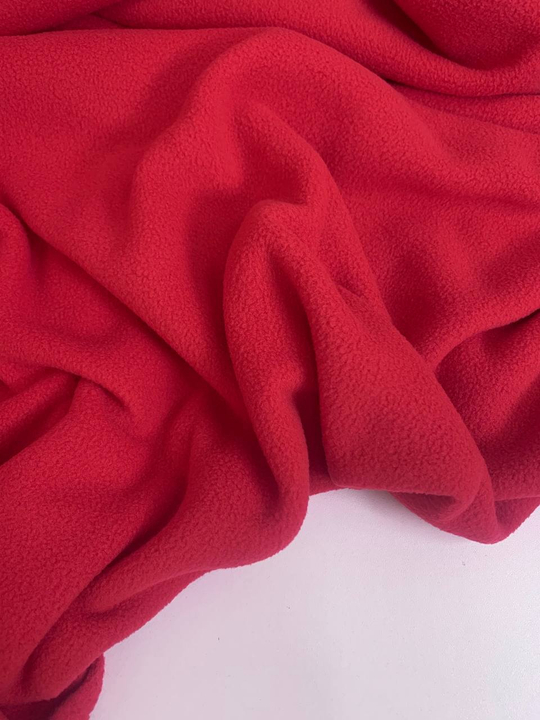 Флис гл. краш, красный, двухсторонний, антипиллинг