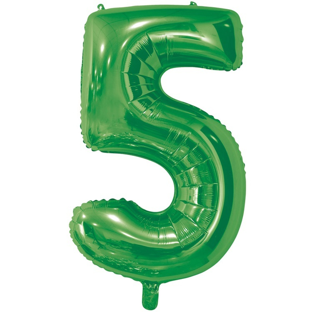 Шар ЦИФРА 5 Green 26" 66 см