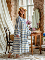 Платье в полоску МОРСКОЕ